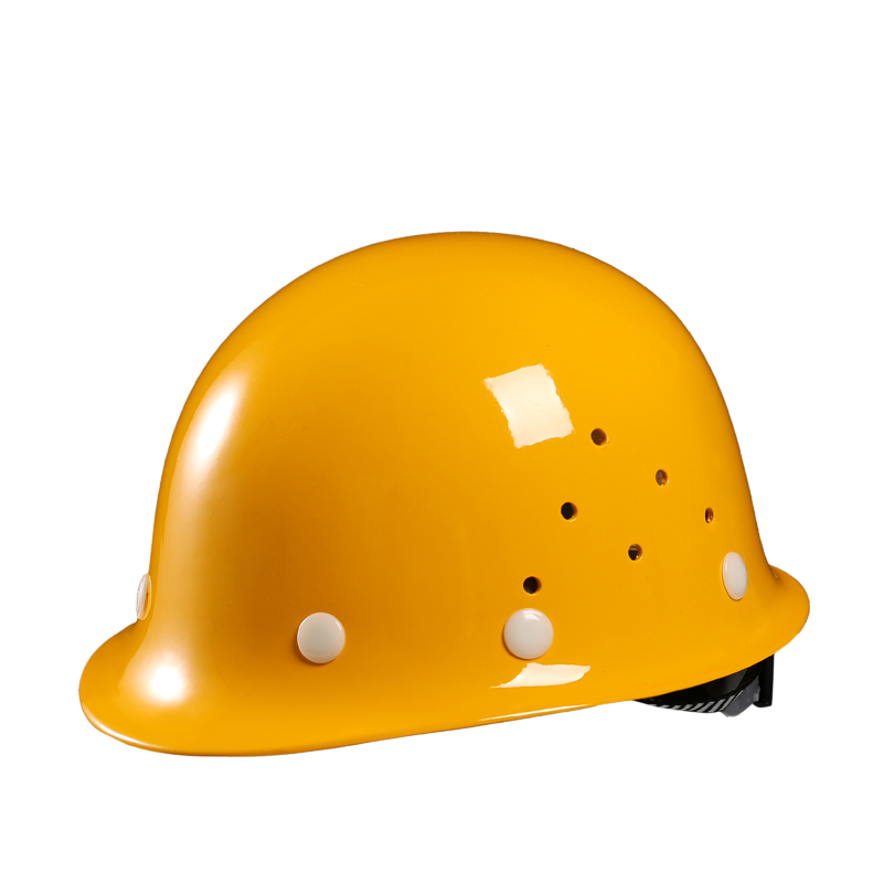 開元玻璃鋼A型安全帽-黃色