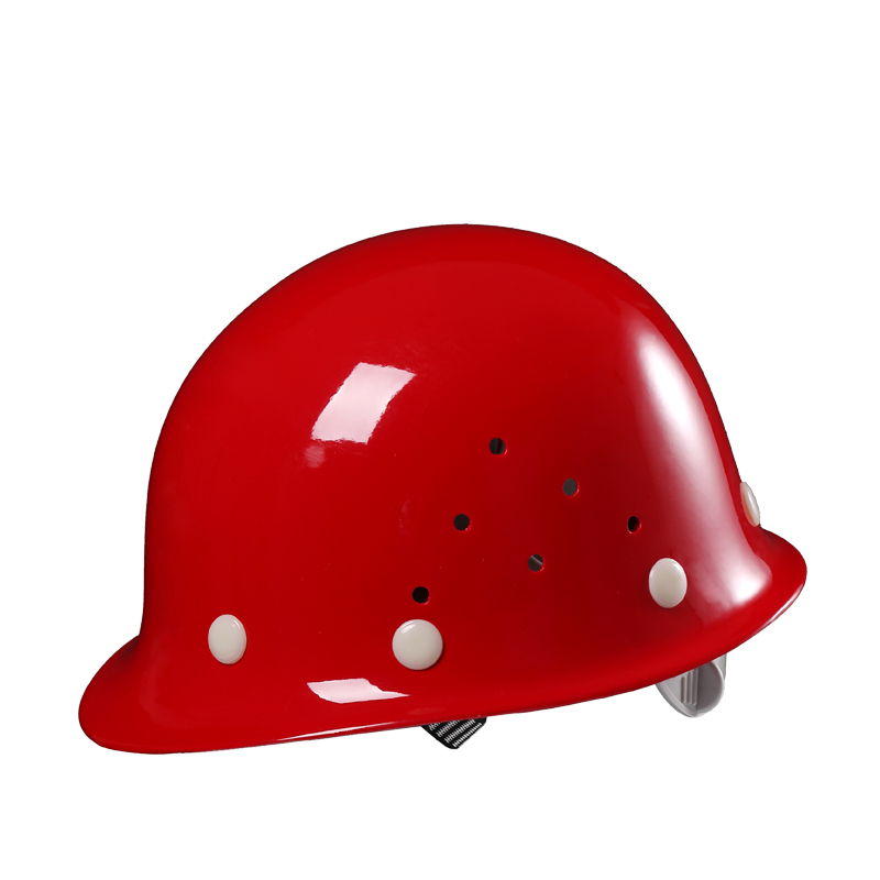 開元玻璃鋼A型安全帽-紅色